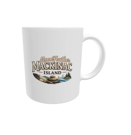 White glossy mug